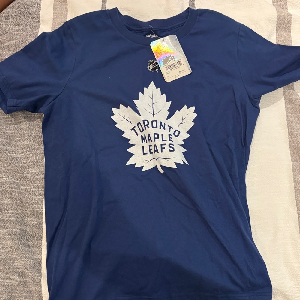NHL Blue Toronto Maple Leafs Kids Short Sleeve Tee